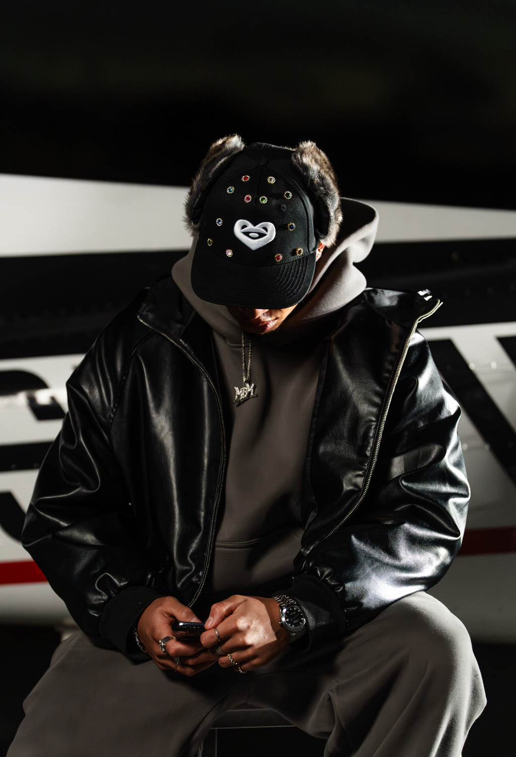 FOCUS FUR CAP - Diamonds